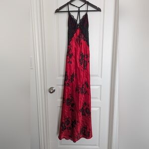 Satin & Lace evening or night gown dress XS